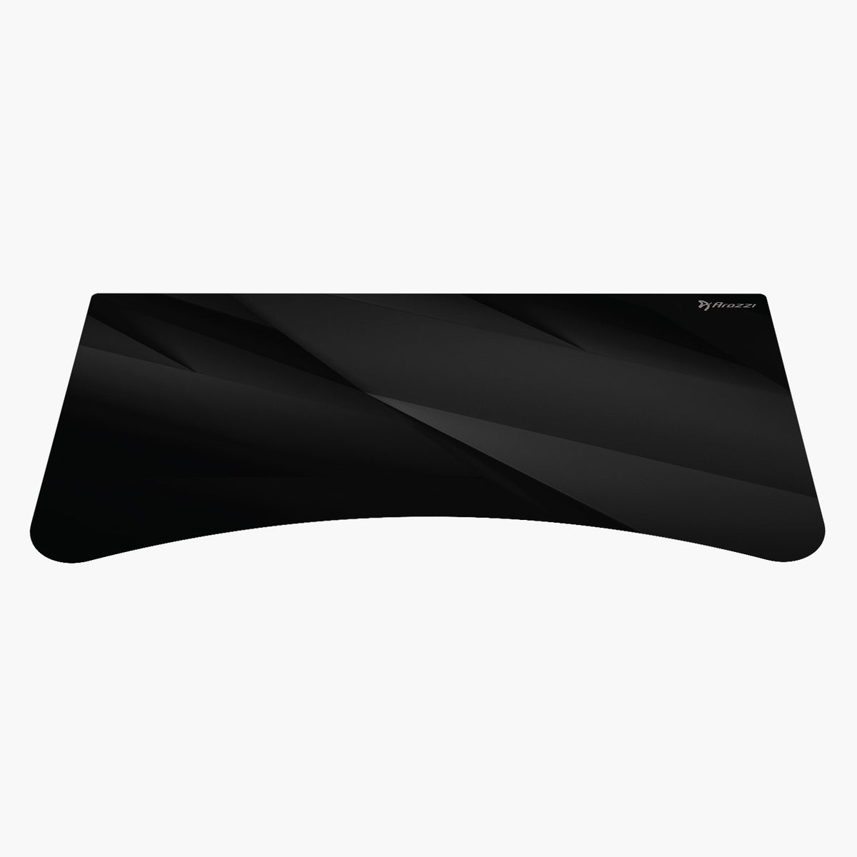Black rectangular Arena Mousepad by Arozzi Europe with diagonal patterns and a top-right logo.