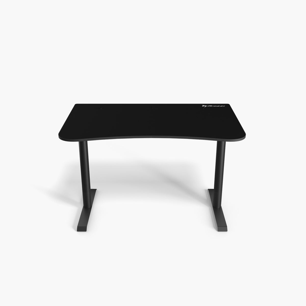 Arozzi Europe Arena Gaming Desk - Small, black, rectangular, 2 legs; space-saving design.