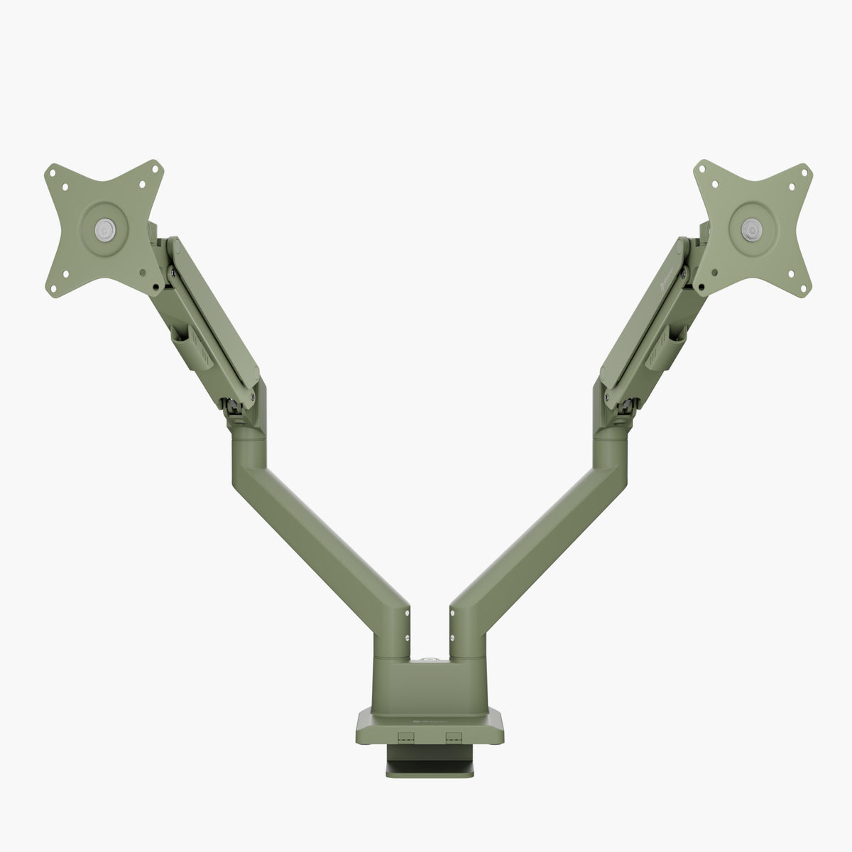 Arozzi Europe Alzare Neo Duo, gas spring dual-arm V-mount, green, for monitors.