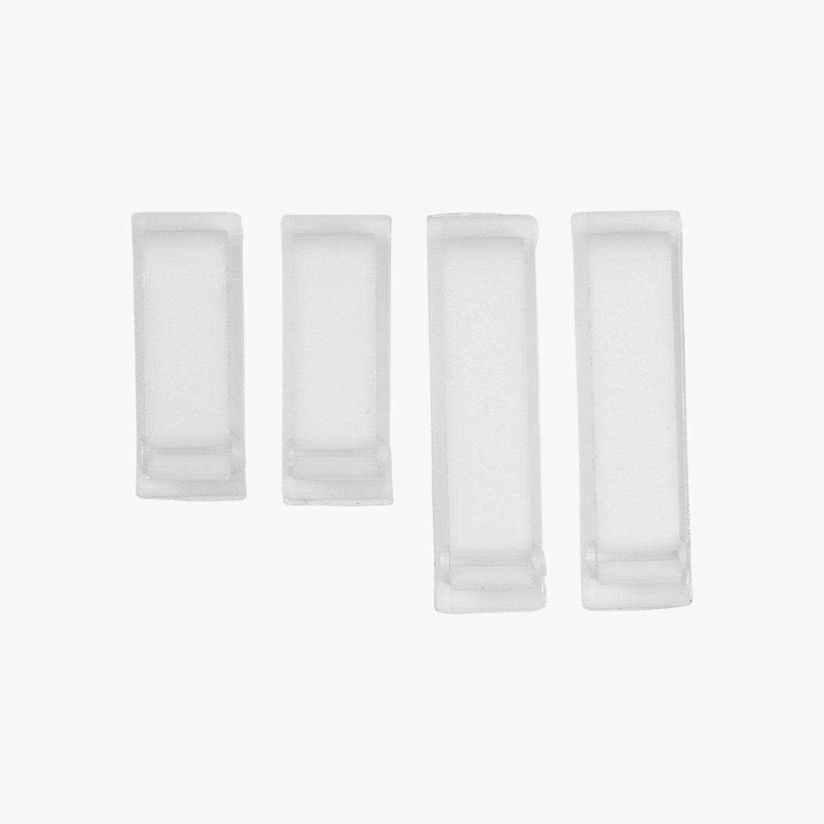 Arozzi Europe Cable Kit: 4 clear rectangular plastic pieces to keep your workspace tidy.