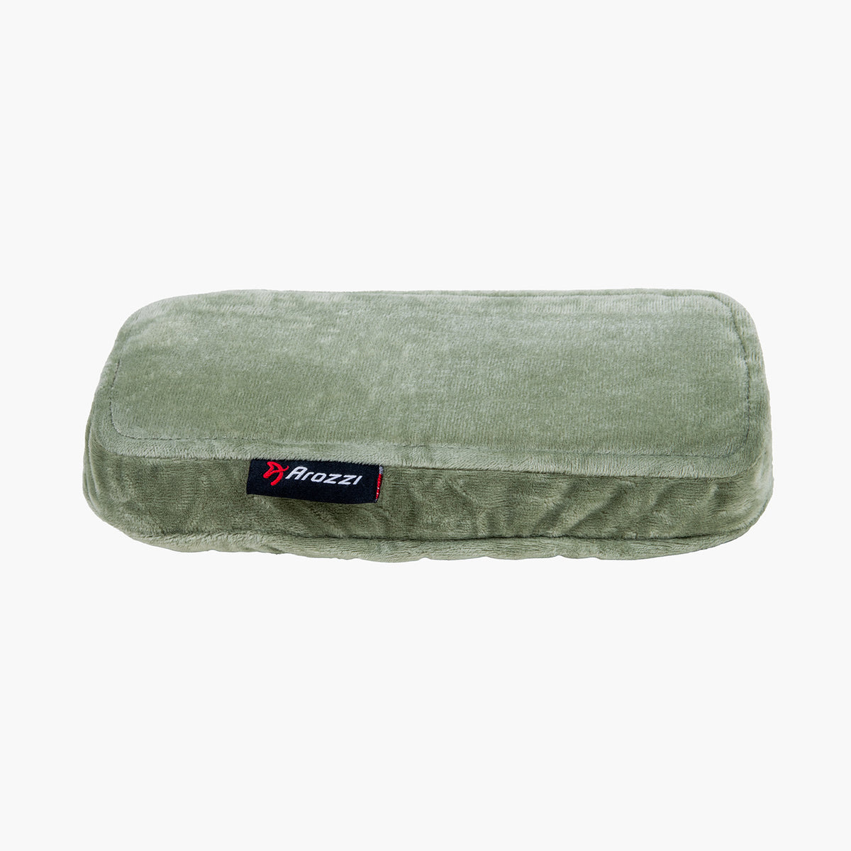 Arozzi Europe Memory Foam Armrest Pads—green rectangular cushion, ideal for chair armrests.