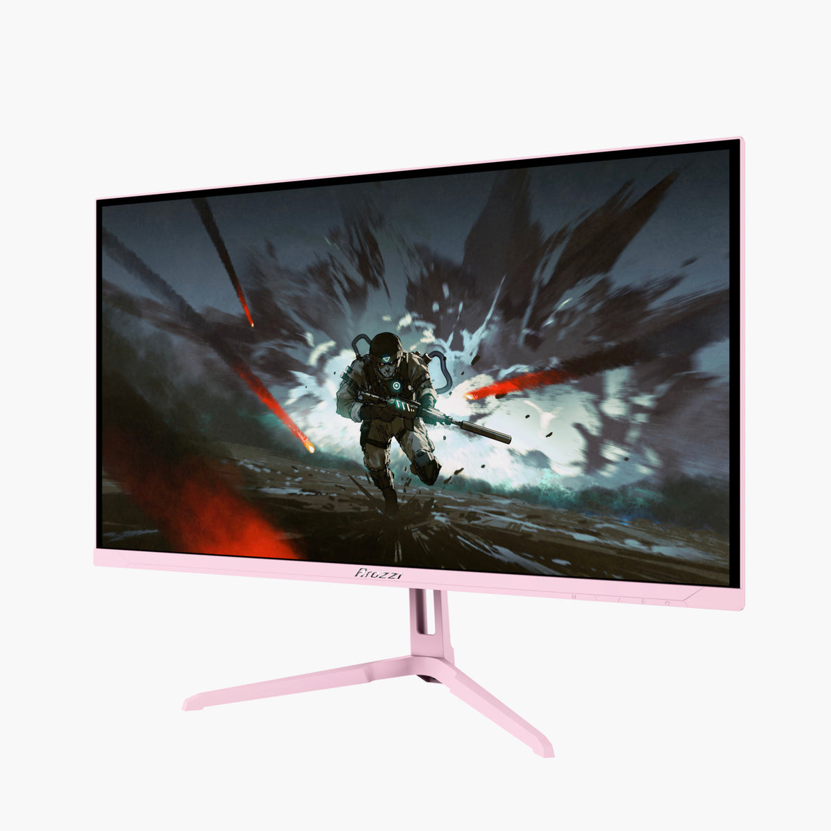 Arozzi Europe Nova 25″ E-sport IPS 400Hz, pink gaming monitor with 1ms response time.