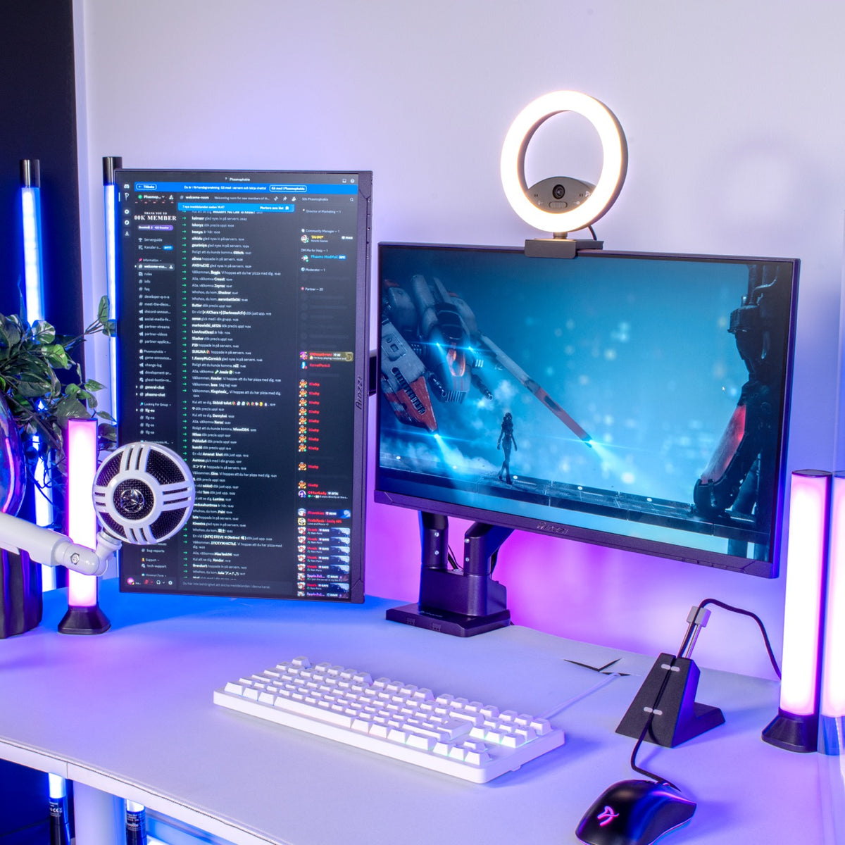 Arozzi Europe Nova 25″ E-sport IPS 400Hz monitor, vertical on desk, for 1ms gaming response.