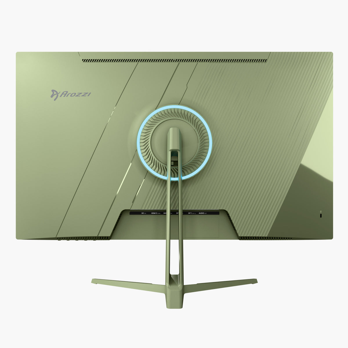 Nova 27″ IPS 260Hz gaming monitor, rear LED, dual-stand, Arozzi Europe logo top left.