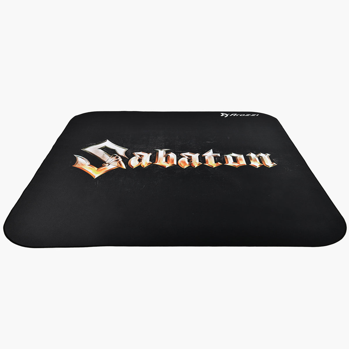 Black Zona Square Floor Pad by Arozzi Europe—perfect addition to your office or gaming setup.
