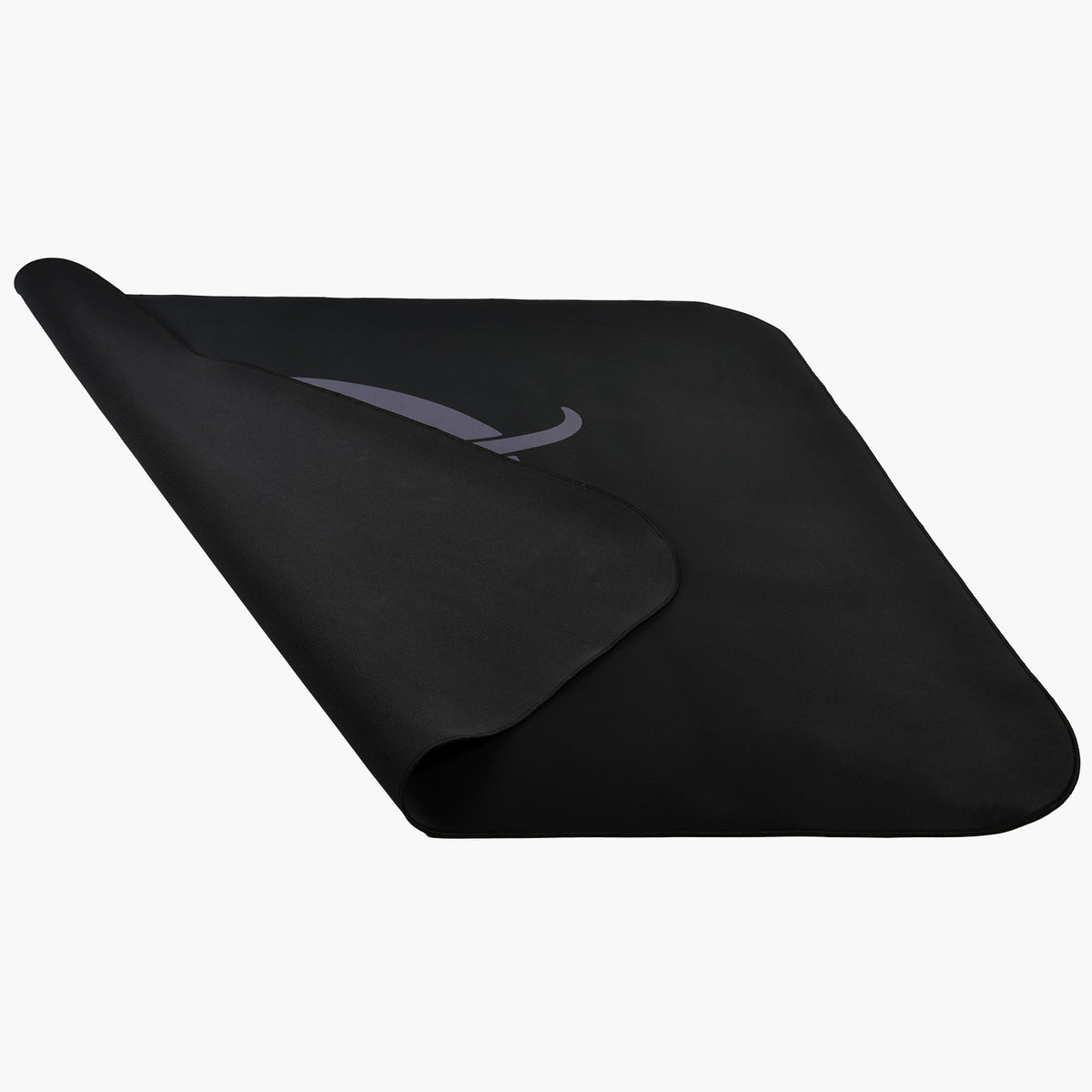 Arozzi Europe Zona Square Floor Pad—sleek black mat, ideal for office desks and smooth mouse use.
