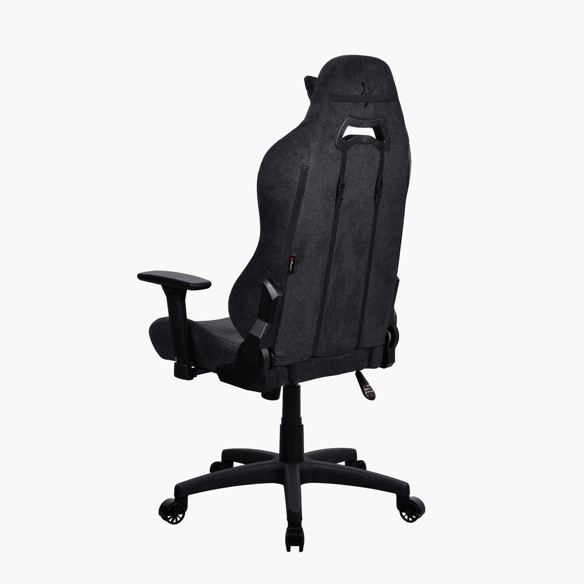 Arozzi Europe Torretta Soft Fabric chair, black, high back, lumbar support, adjustable arms.