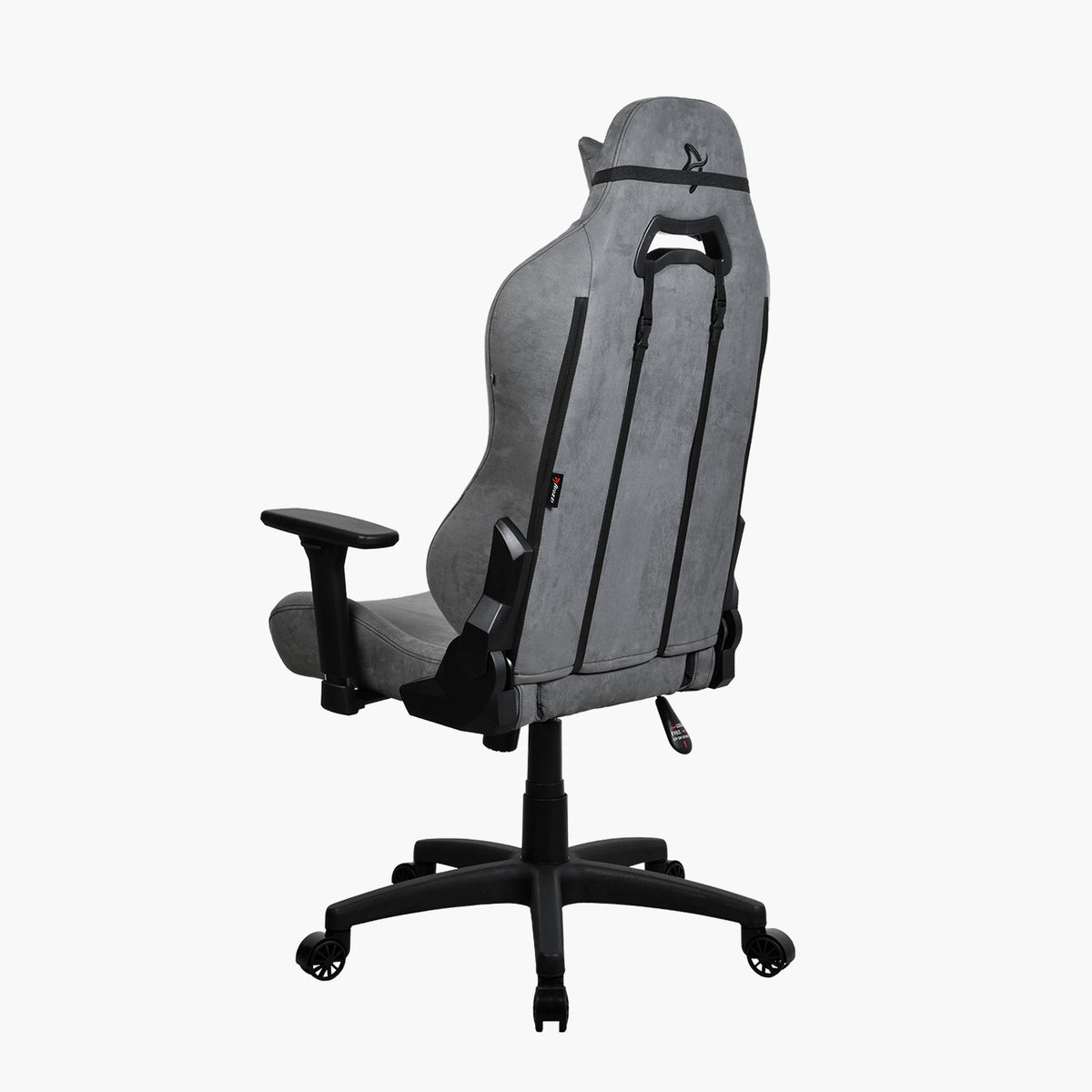 Arozzi Europe Torretta Supersoft: Gray ergonomic chair, black accents, adjustable pillows, 5 wheels.