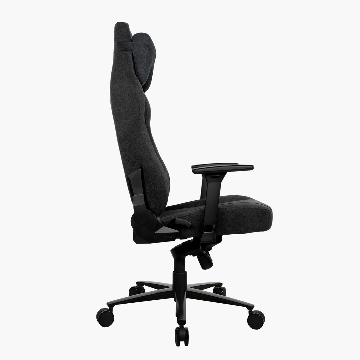 Arozzi Europe Vernazza XL Soft Fabric chair with adjustable armrests, headrest, and wheels shown.