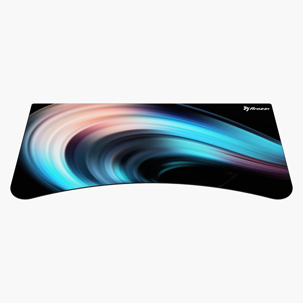 Arozzi Europe Arena Mousepad: large, water-resistant with blue, white, pink swirls on black.