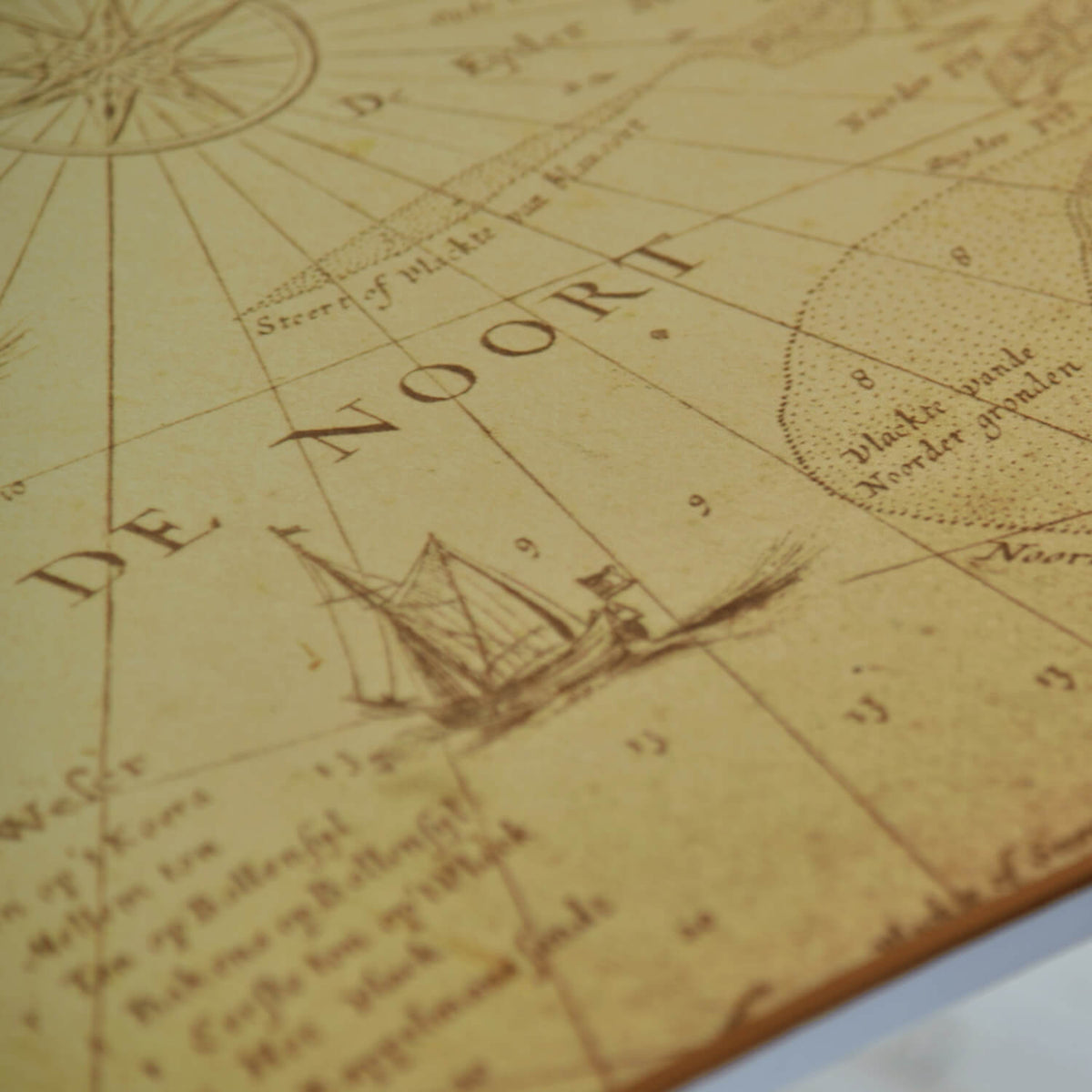 Arena Mousepad by Arozzi Europe with a ship map and “De Noort” printed on water-resistant material.