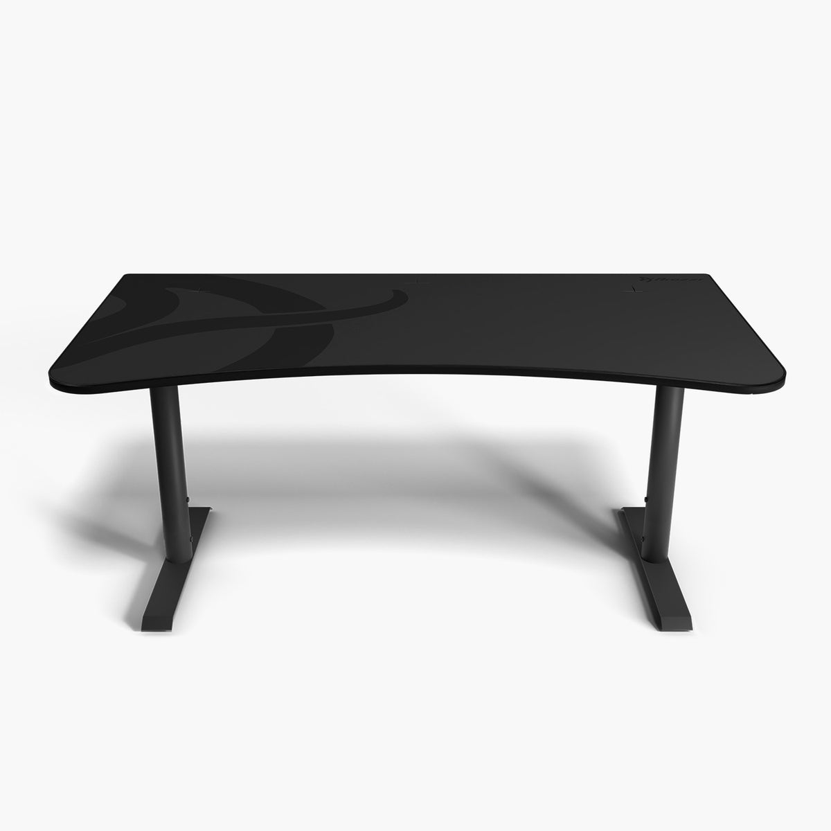 Arozzi Europe Arena Gaming Desk - Large, black, sturdy legs, smart cable management.