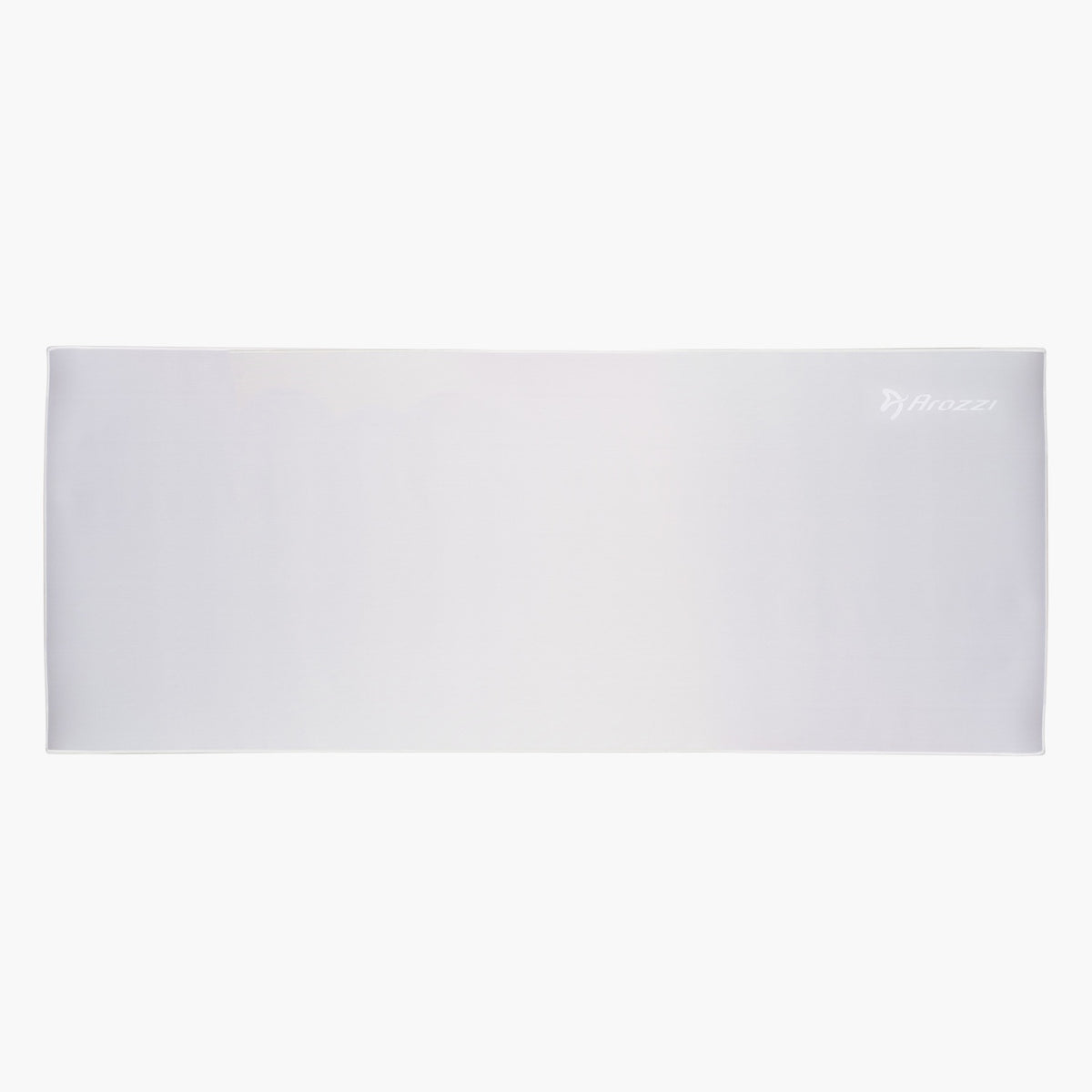 Arena Nordico Mousepad by Arozzi Europe: plain white, rectangular, machine-washable, small logo.