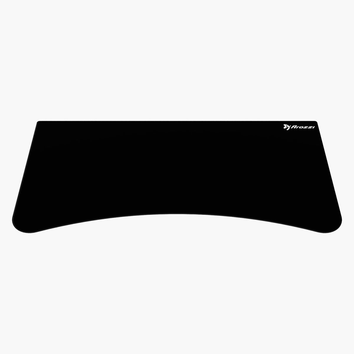 Large black Arozzi Europe Arena Mousepad, small white logo in top right corner.