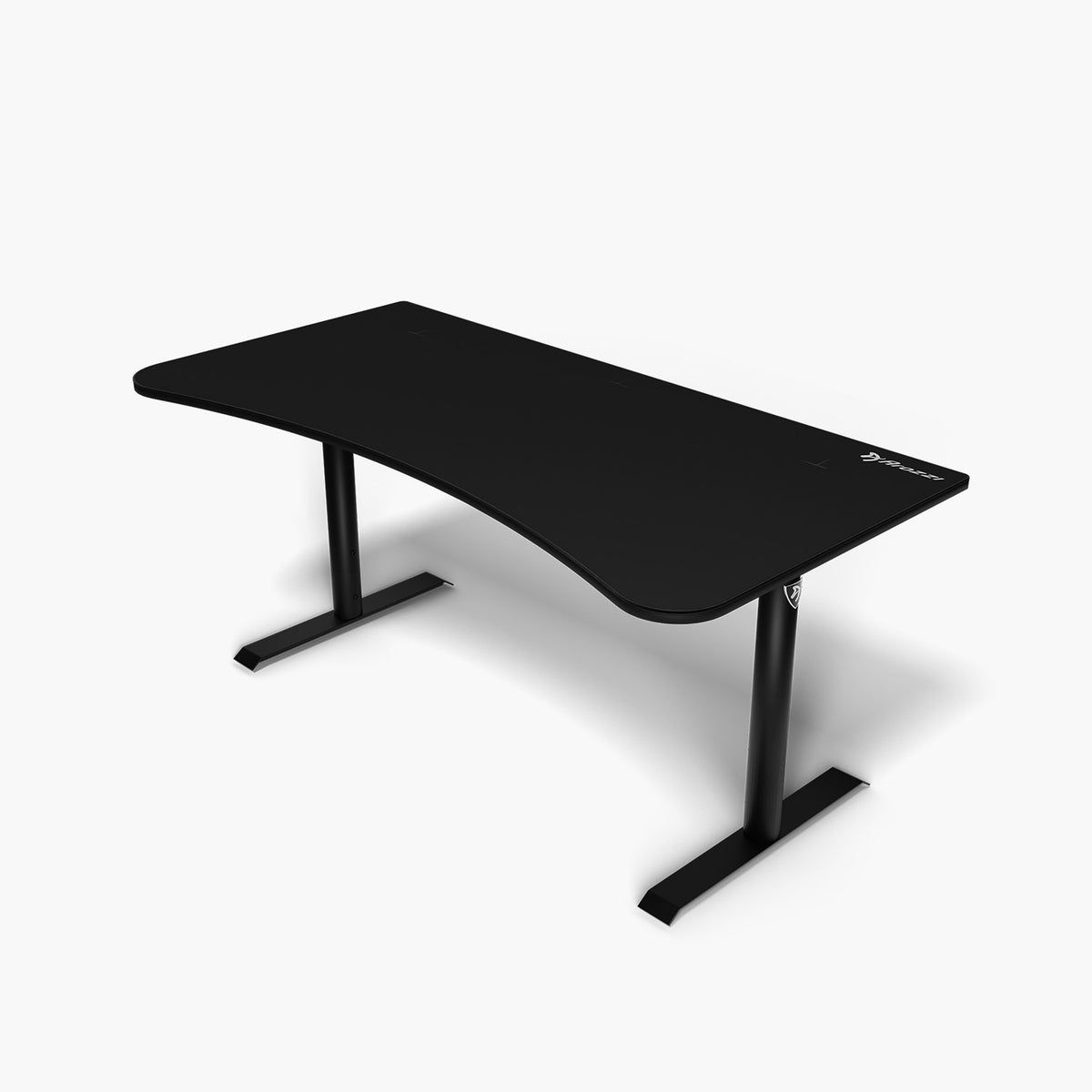 Arozzi Europe’s Arena Gaming Desk - Large: curved front, sturdy legs, mouse pad, cable mgmt.
