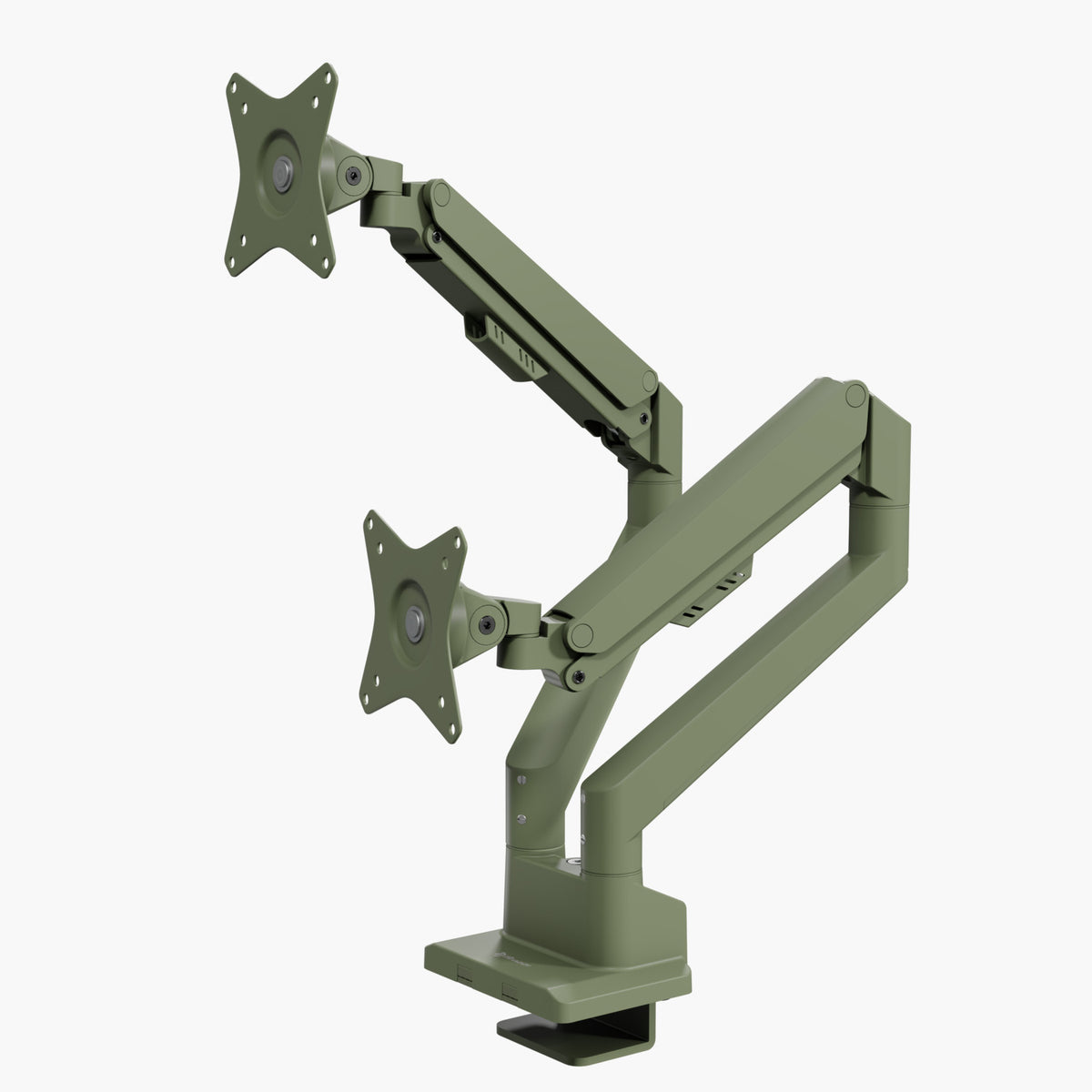 Arozzi Europe Alzare Neo Duo: Full-metal, gas spring dual monitor arm with VESA support.