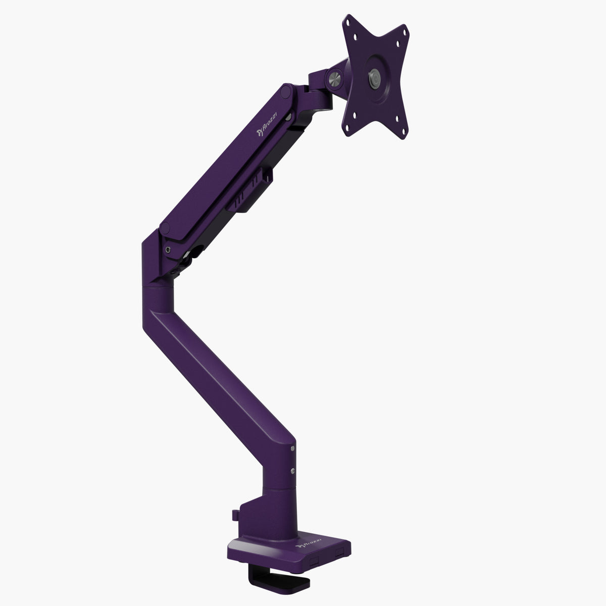 Arozzi Europe Alzare Neo Single gas spring monitor arm, all-metal, on white background.