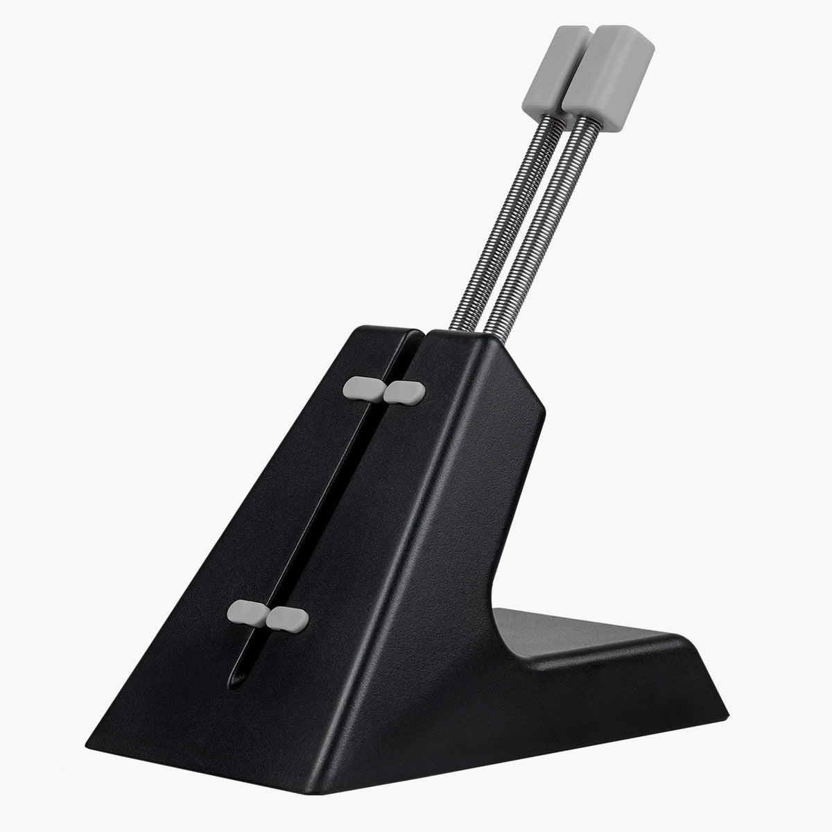 Arozzi Europe Ancora Mouse Cable Holder in black with gray handles and cable slots.
