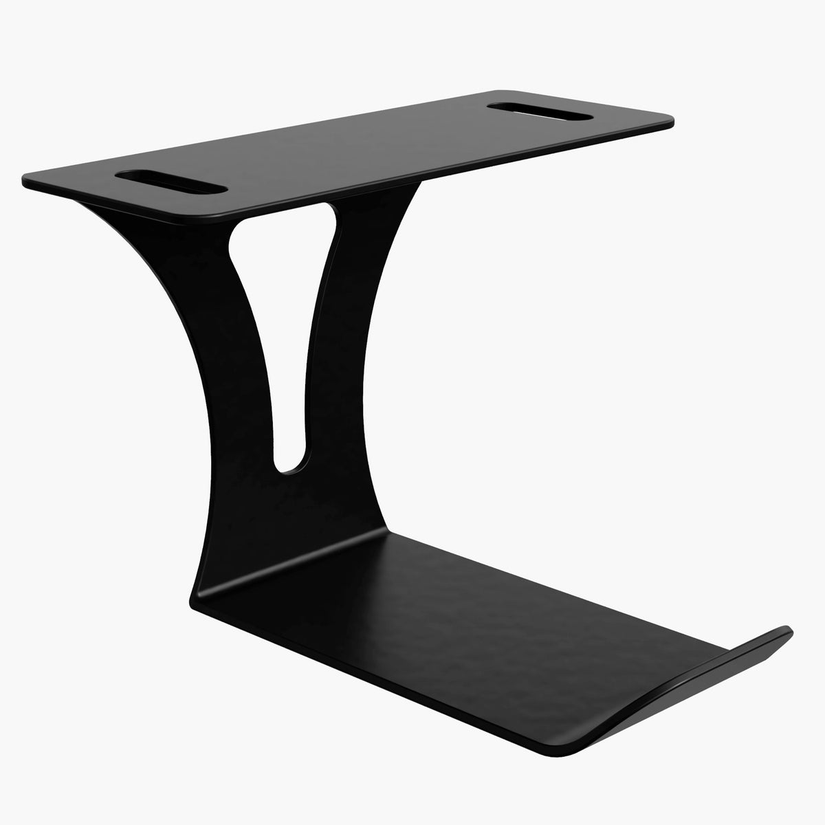 Arozzi Europe Headset Hanger: modern black Z-shape, ideal for any gaming setup.