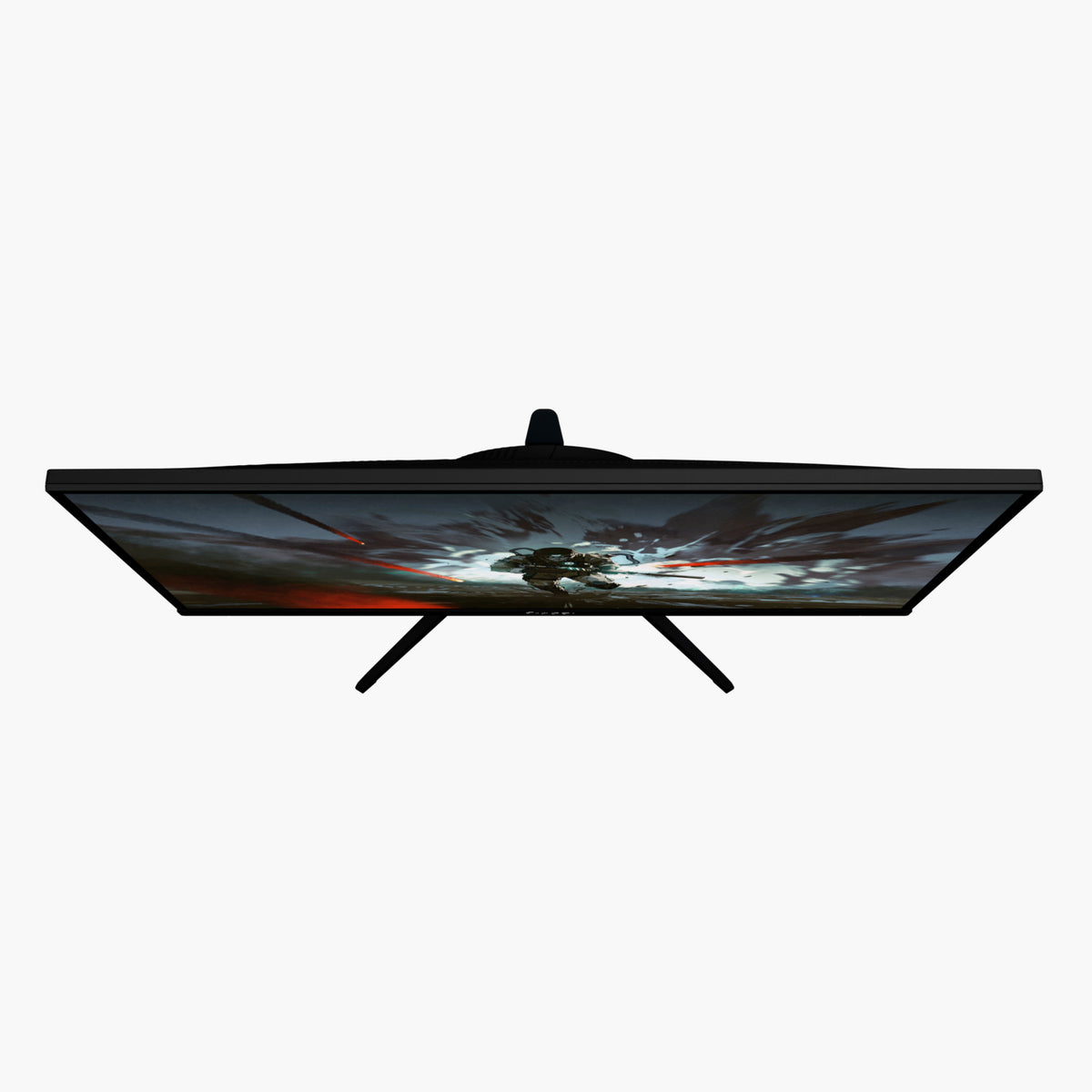 Arozzi Nova 25″ E-sport Gaming Monitor, top view; two legs at bottom, flat IPS 400Hz display.