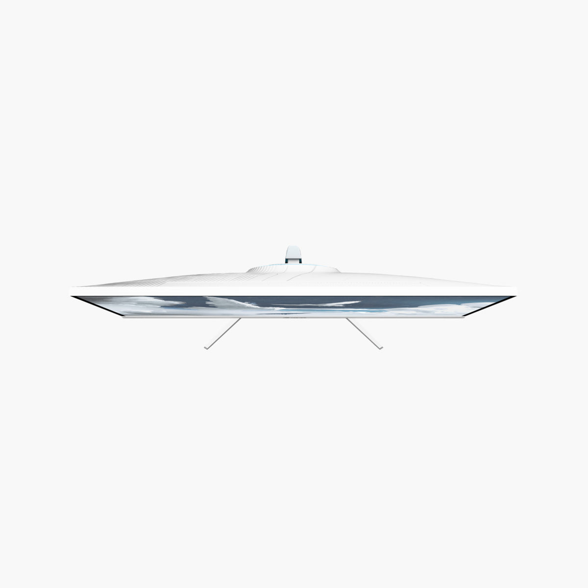 Arozzi Europe Nova 27″ IPS 260Hz QHD gaming monitor with sleek white UFO-inspired design.
