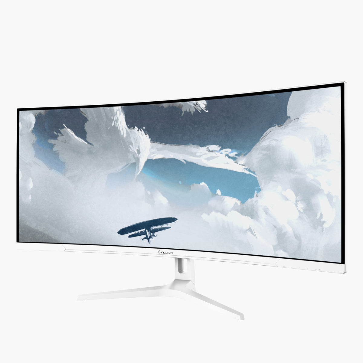 Arozzi Europe Nova 34″ Curved VA 165Hz Gaming Monitor displays planes in stunning UWQHD clarity.
