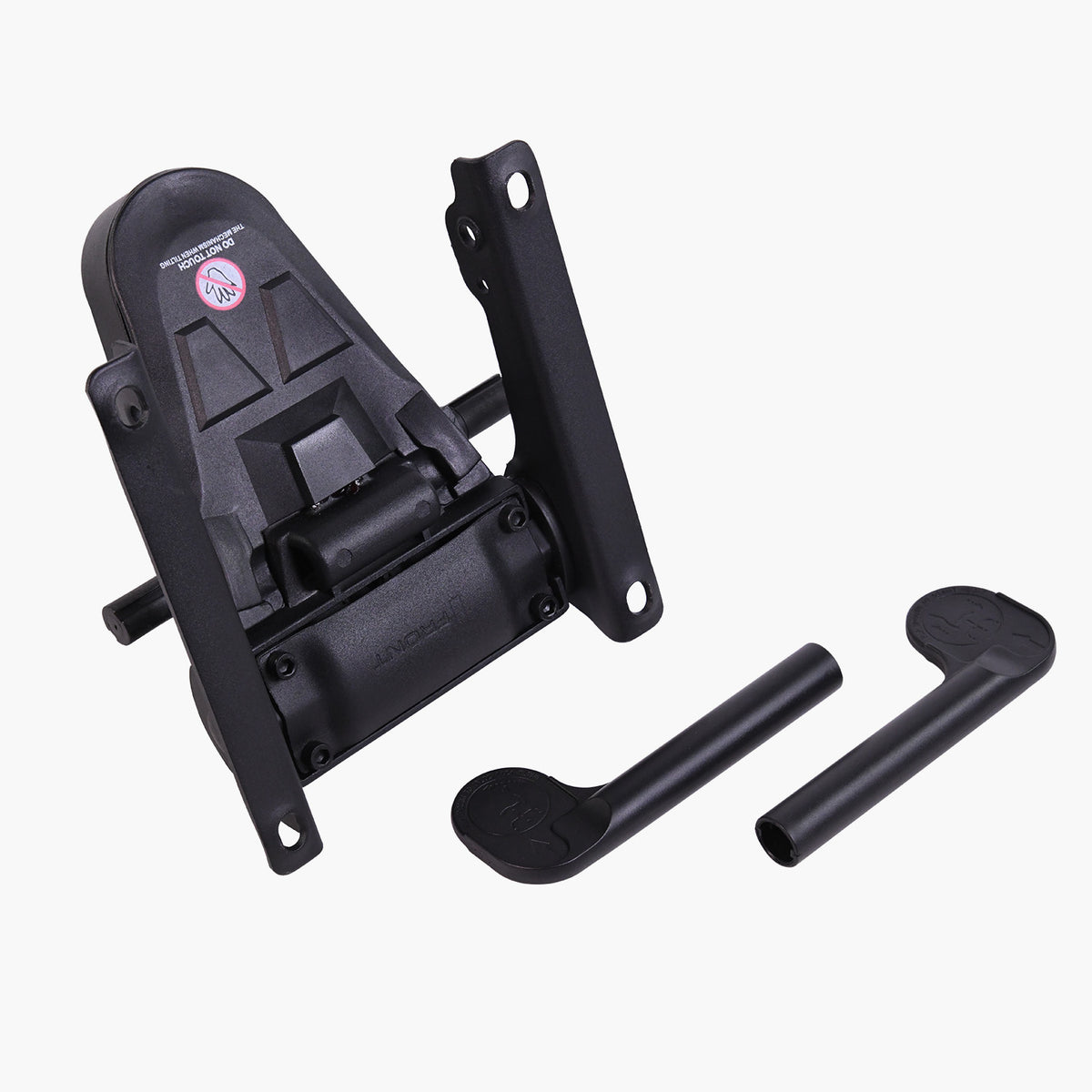 Black hinge with 2 handles for Arozzi Europe Seat Mechanism - Pro, fits Vernazza Series.