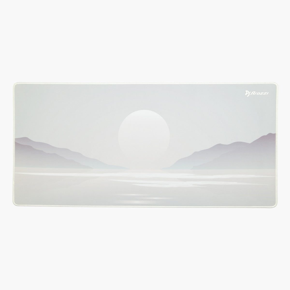 Arozzi Europe Zona Mousepad - Extra Large, minimalist anti-slip design with pale mountain landscape.