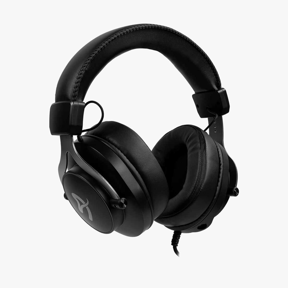 Arozzi Europe Aria Gaming Headset: black wired, aluminum frame, padded headband & ear cups.