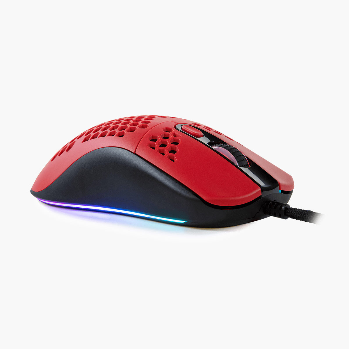 Arozzi Europe Favo Ultra Light Gaming Mouse with RGB, Pixart 3389 sensor, honeycomb shell.