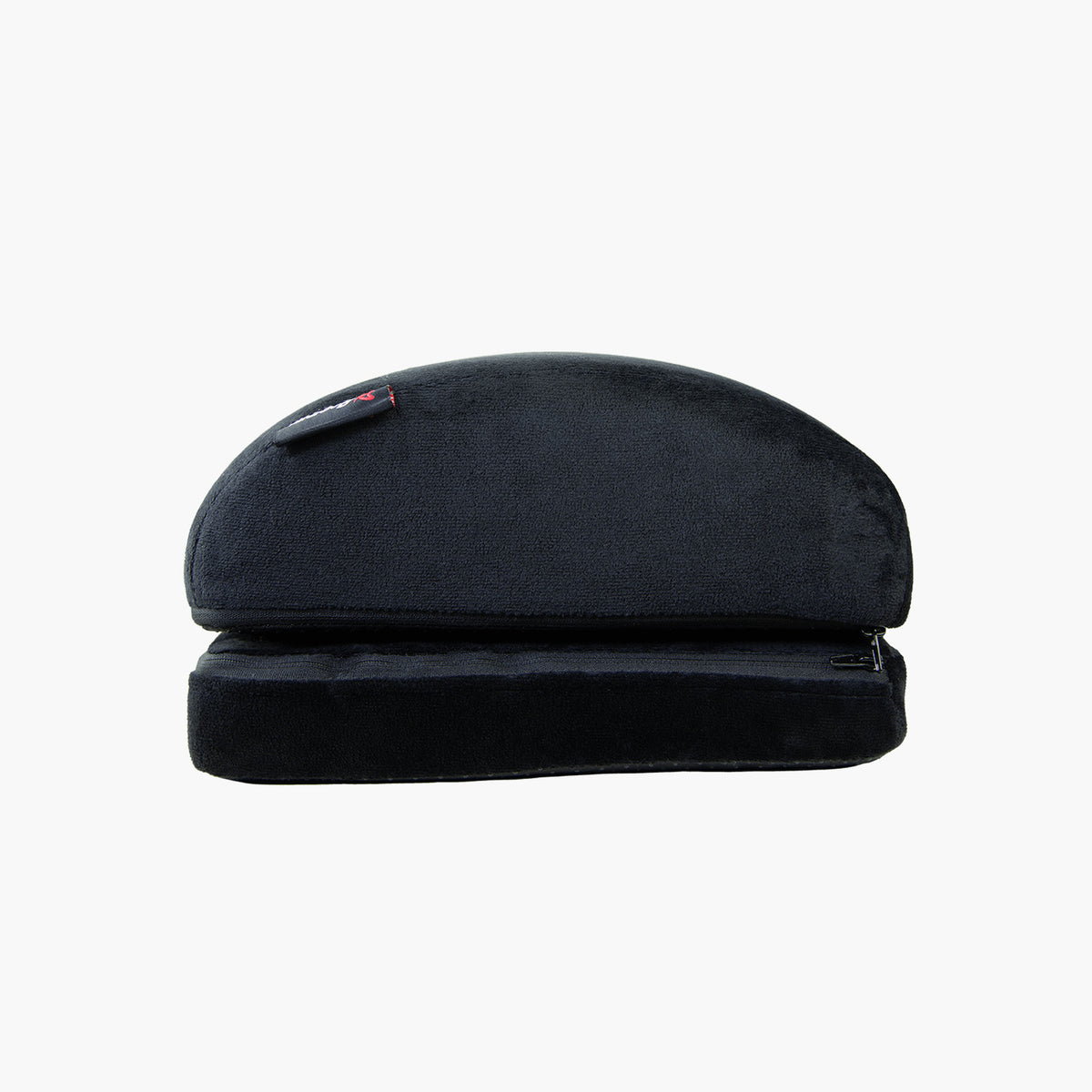 Arozzi Europe Footrest: black memory foam, stackable rectangular cushion, soft fabric covers.