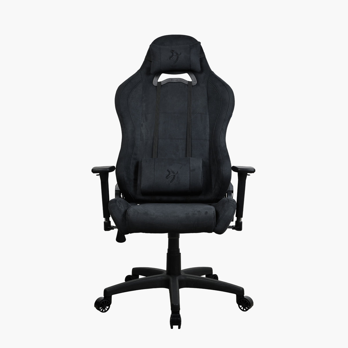 Arozzi Europe Torretta Supersoft: Black ergonomic gaming chair with lumbar & adjustable pillows.