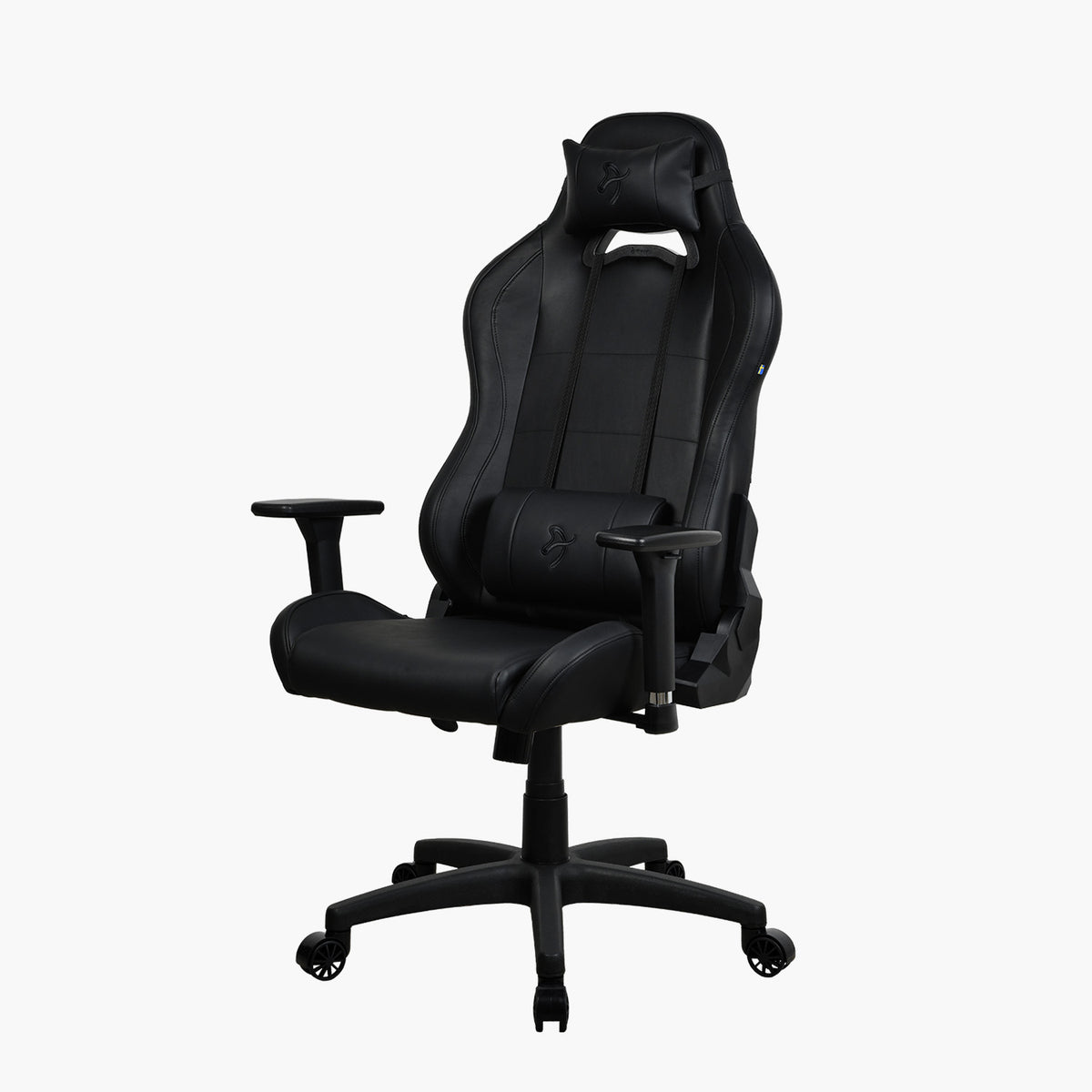 Arozzi Europe Torretta SoftPU: synthetic leather chair with armrests, headrest, lumbar support.