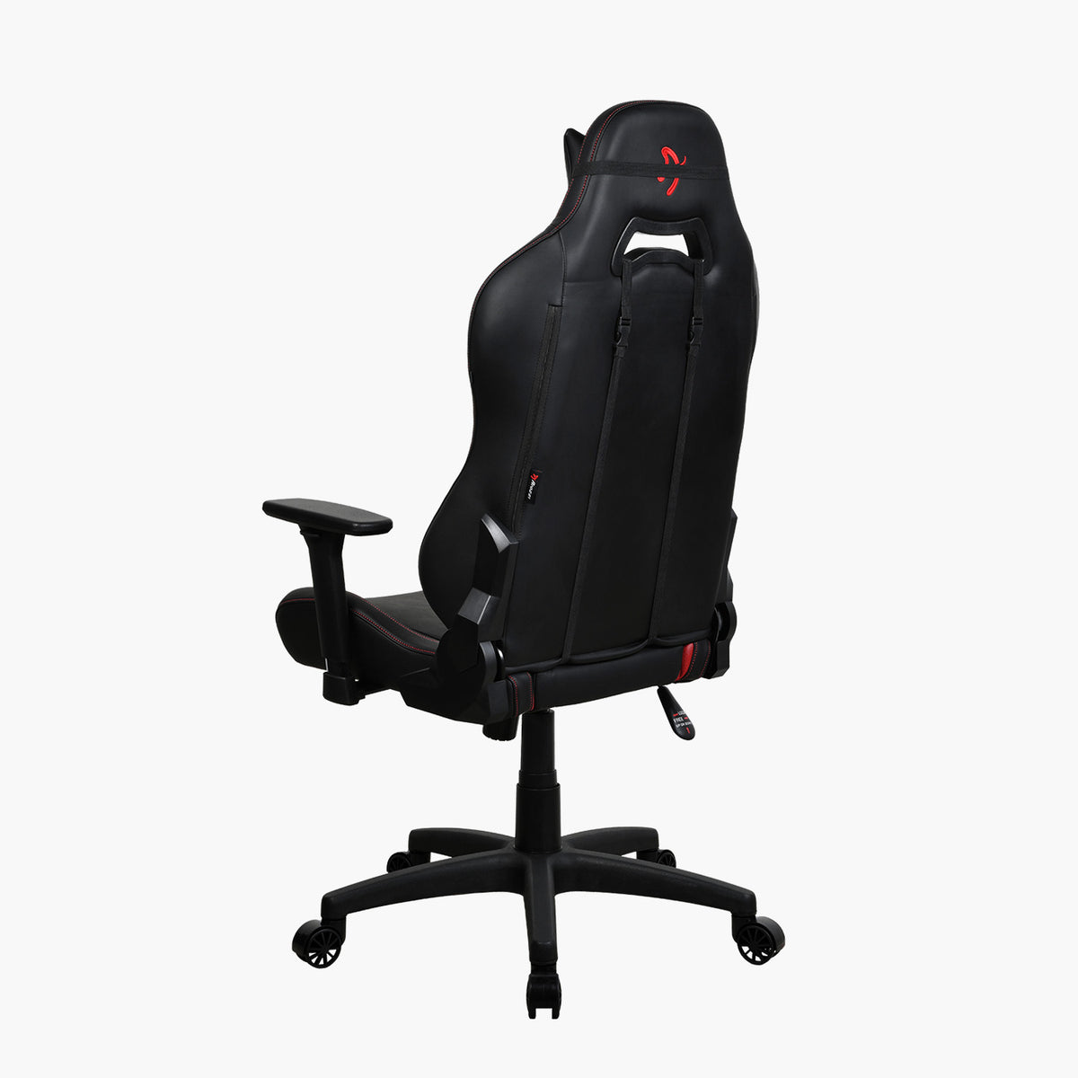 Arozzi Europe Torretta SoftPU: black gaming chair, red accents, synthetic leather, lumbar support.