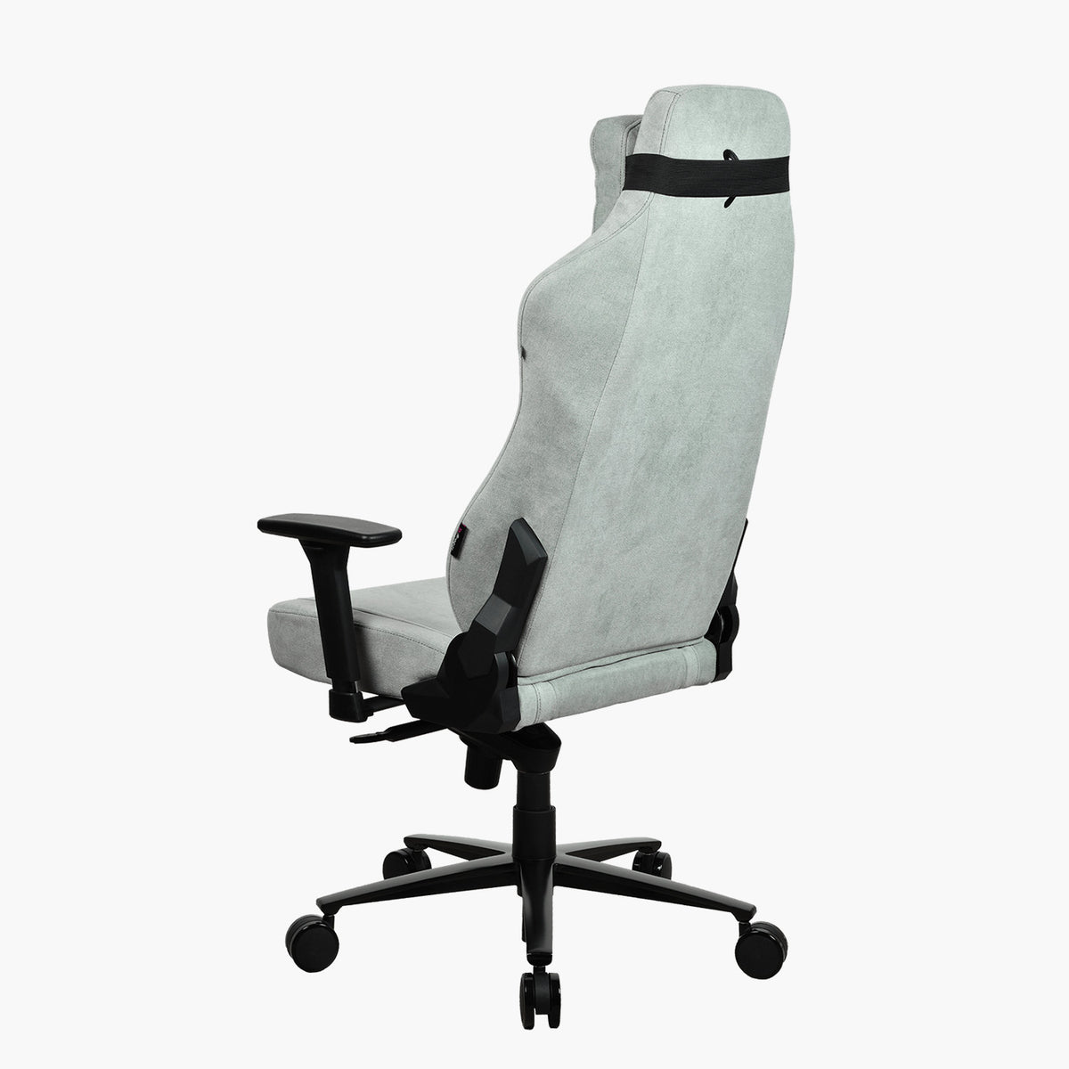 Arozzi Europe Vernazza Soft Fabric: light gray ergonomic office chair, adjustable height.