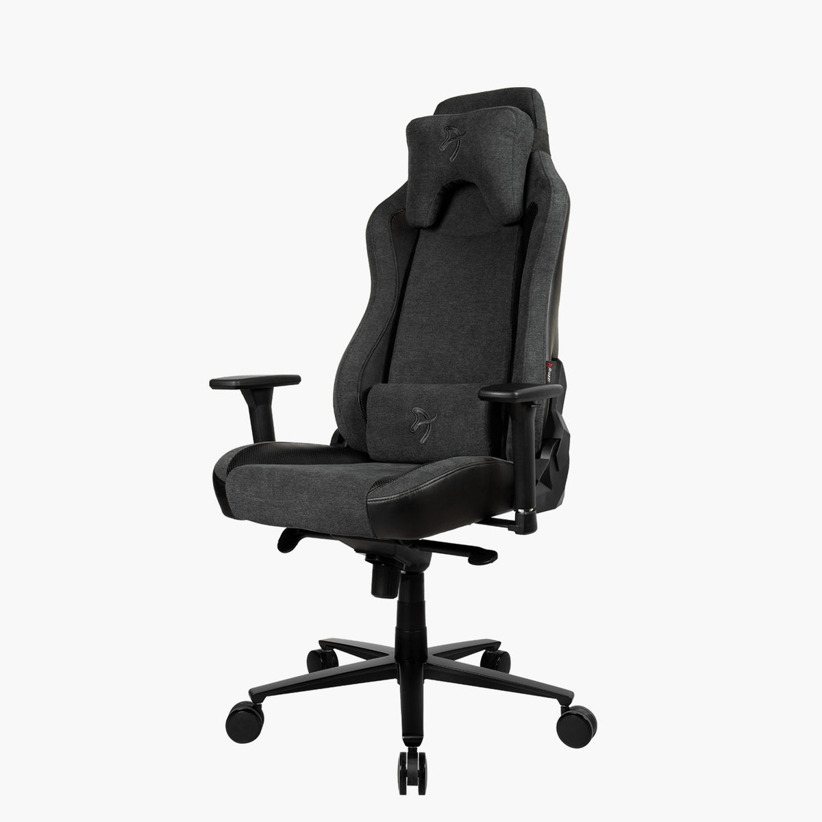 Arozzi Vernazza Vento: ergonomic black gaming chair with headrest, lumbar support & PU leather.