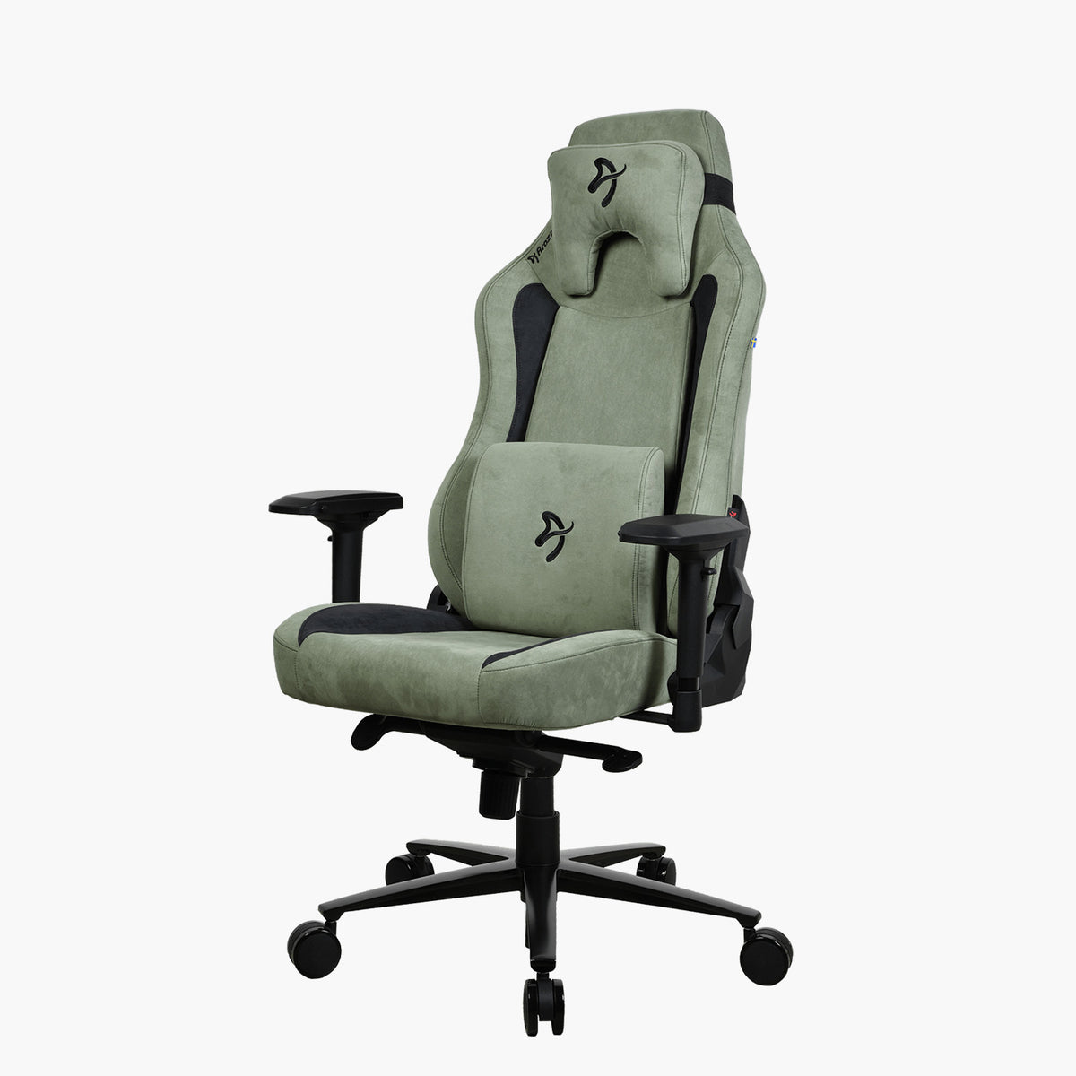 Arozzi Vernazza Supersoft: breathable fabric, adjustable arms/headrest, memory foam pillows.