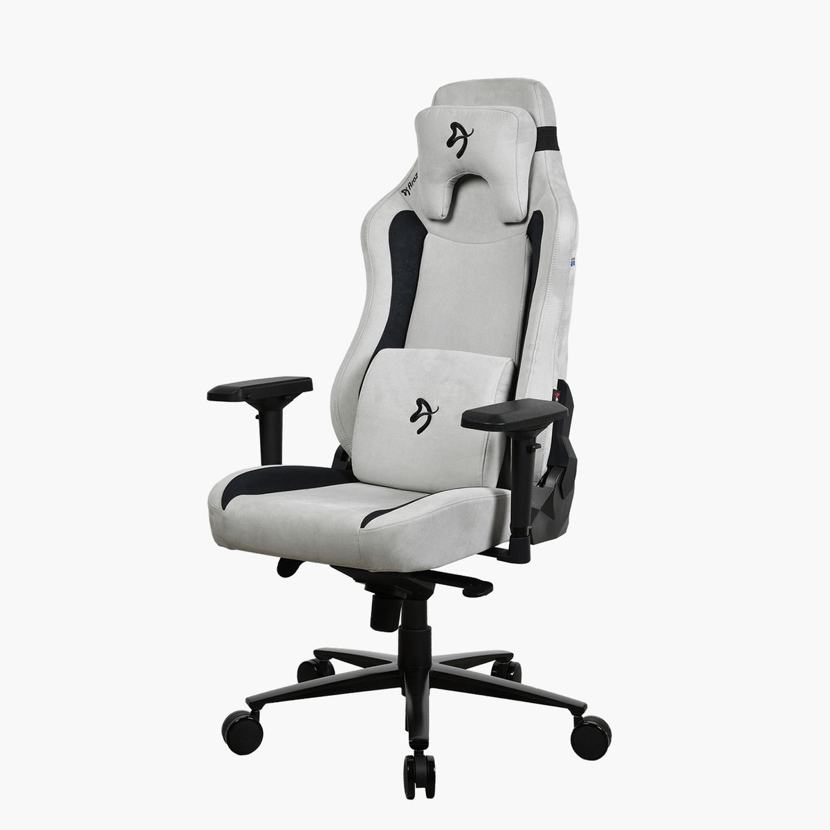 Arozzi Europe Vernazza Supersoft: gray/black ergonomic gaming chair with lumbar support.