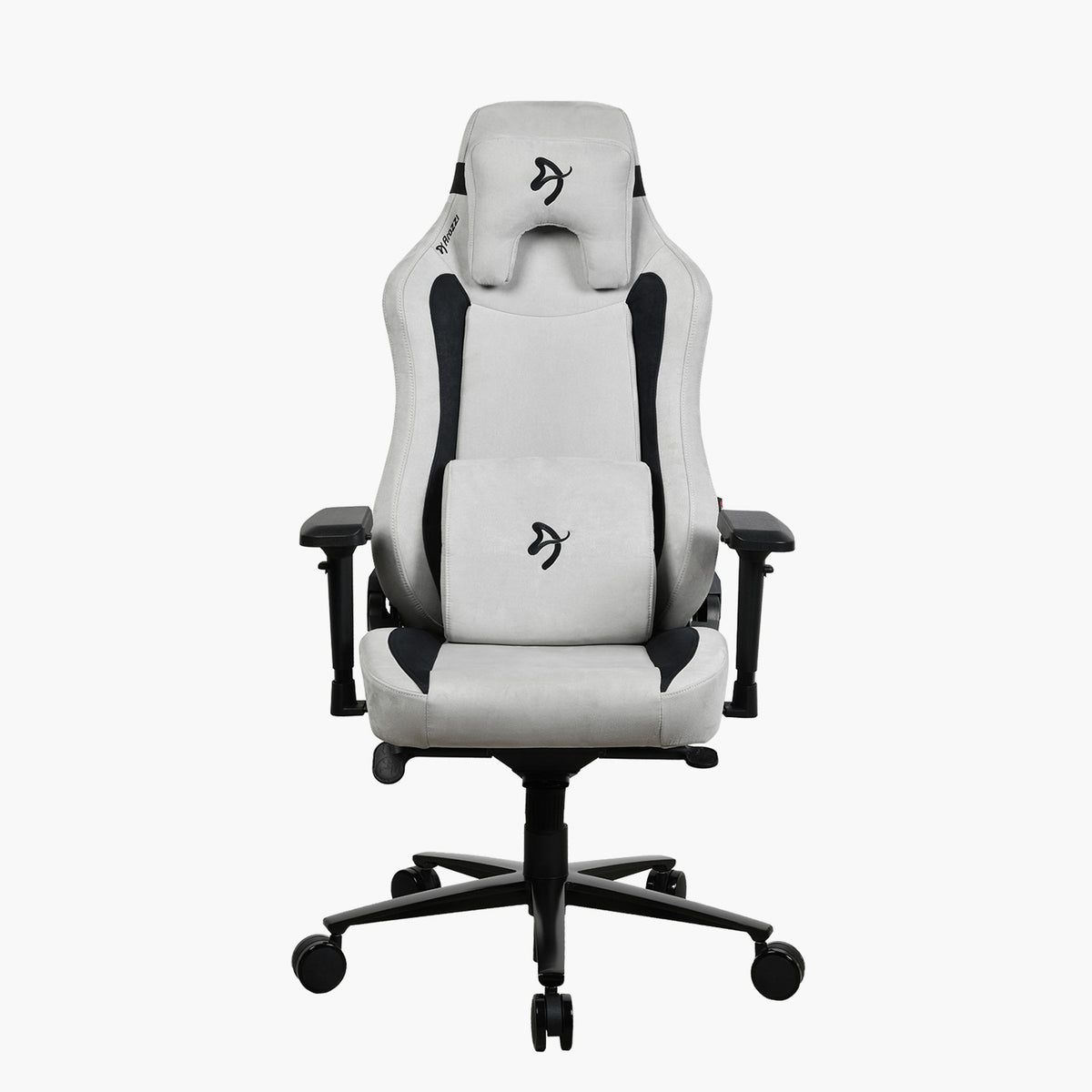 Arozzi Europe Vernazza Supersoft: gray/black gaming chair with breathable fabric, memory foam.
