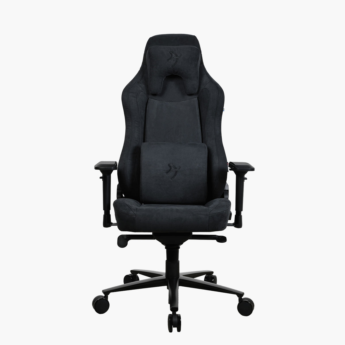 Vernazza Supersoft by Arozzi Europe: black ergonomic chair, breathable, adjustable arms, wheels.