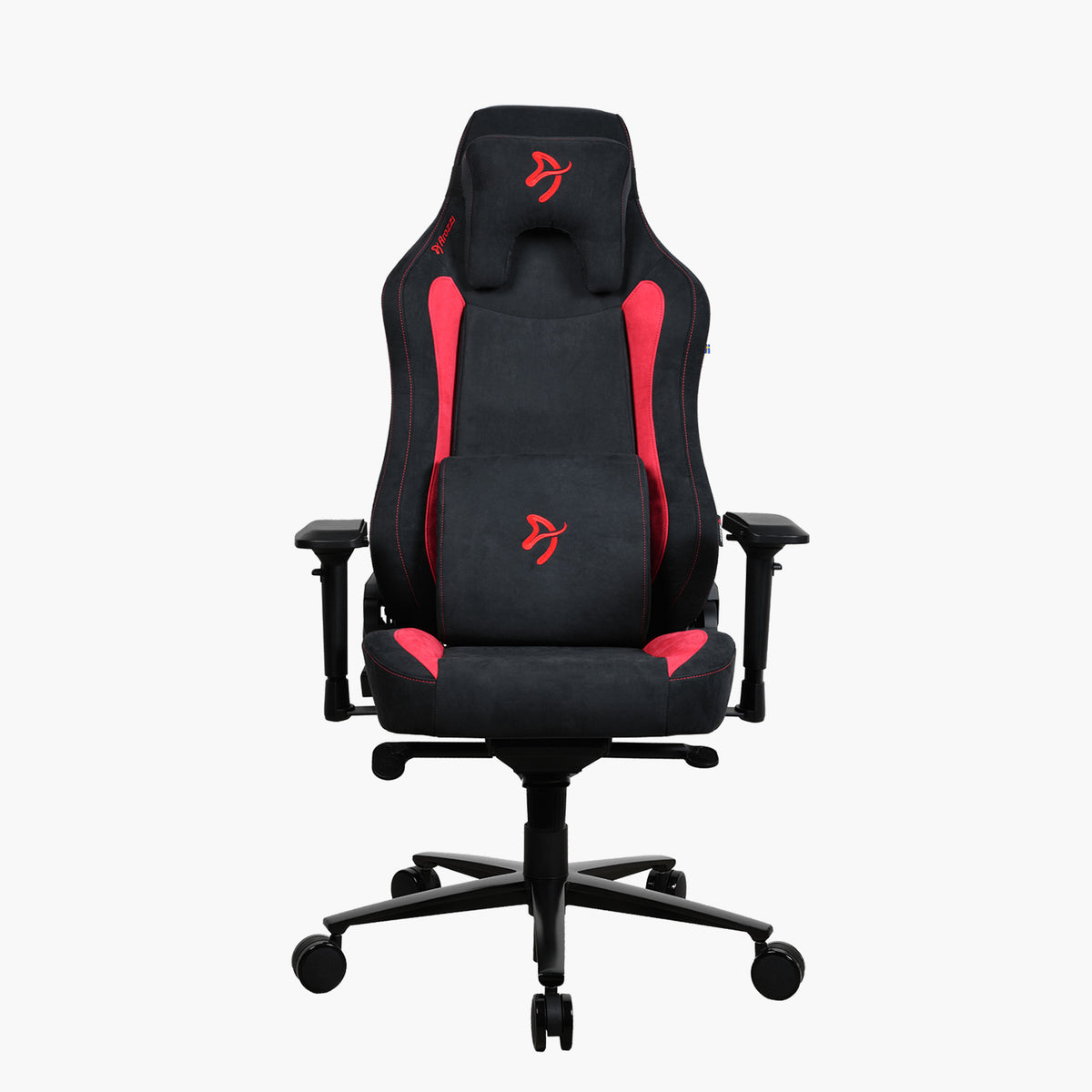 Arozzi Europe Vernazza Supersoft: breathable fabric, adjustable arms & headrest for comfort.