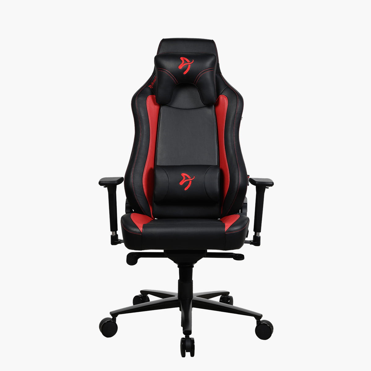 Arozzi Europe Vernazza SoftPU, black/red chair with headrest, lumbar support, and PU leather.