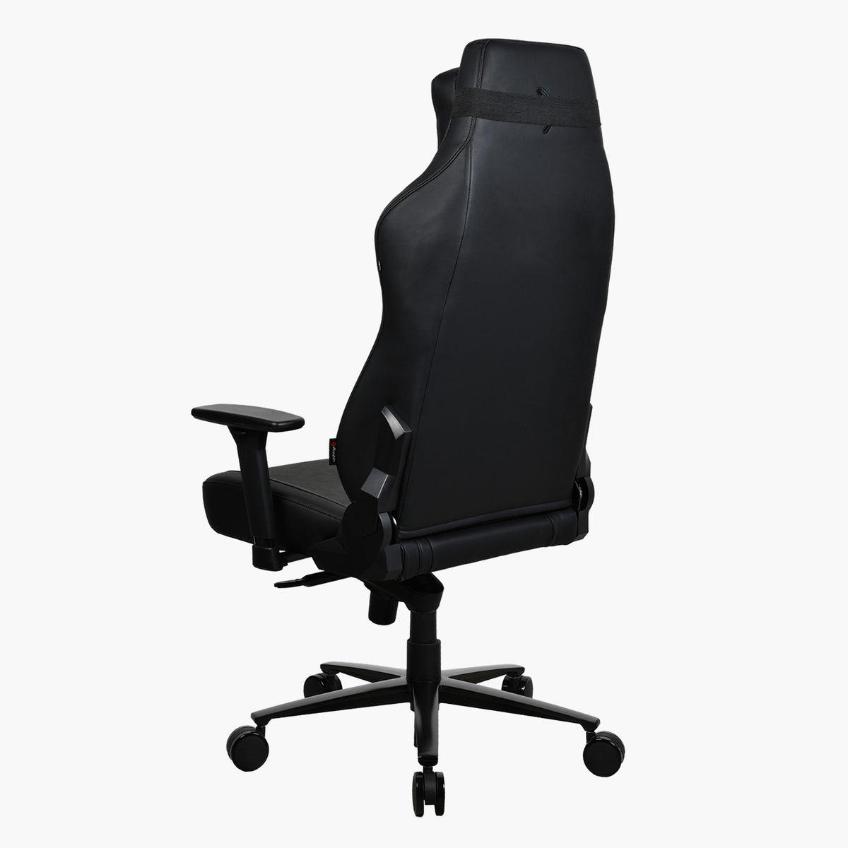 Arozzi Europe Vernazza XL SoftPU ergonomic office chair with adjustable armrests, rear view.
