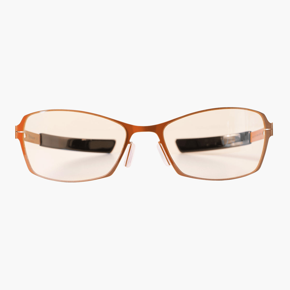 Arozzi Europe Visione VX-500 reduces eye fatigue from screens with tinted brown metal frames.
